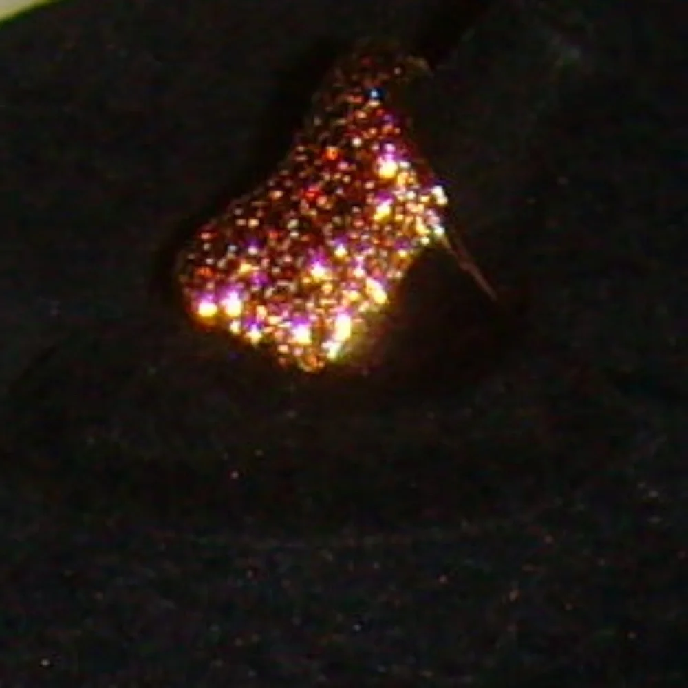 Joan Boyce Rose-Gold Tone and Dk Topaz Colored R/S Concave Style Ring - Size 7 - Picture 6 of 15